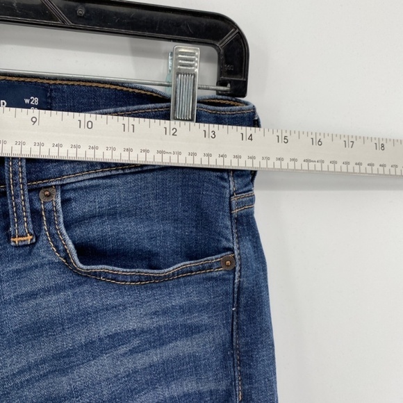 Hollister Jeans Women's 28 Washed Blue Supper Skinny Stretch Ripped 5 Pocket - Picture 7 of 13